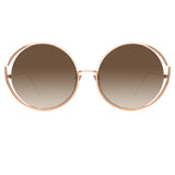 Linda Farrow 680 C6 Round Sunglasses