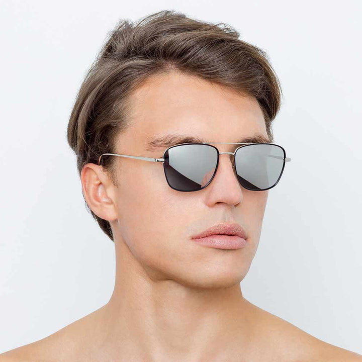 The Navigator” Lightweight Rectangular Aviator Metal Frame Bifocal  Sunglasses - Mass Vision Eyewear