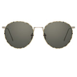 Linda Farrow Aarons C5 Oval Sunglasses