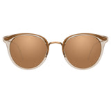 Linda Farrow Dolores C5 Oval Sunglasses