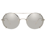 Linda Farrow Grace C2 Oval Sunglasses