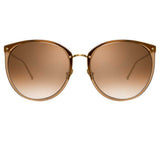 The Kings | Oversized Sunglasses in Brown Frame (C34)