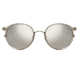 Linda Farrow Beni C4 Oval Sunglasses