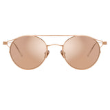 Linda Farrow Ali C3 Oval Sunglasses
