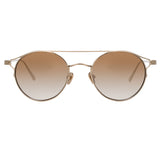 Linda Farrow Ali C5 Oval Sunglasses