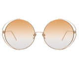 Linda Farrow Farah C7 Round Sunglasses