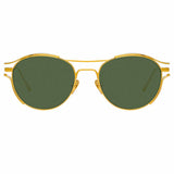Linda Farrow Cradle C4 Oval Sunglasses