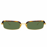 Linda Farrow Leona C2 Rectangular Sunglasses