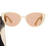 Sarandon Cat Eye Sunglasses in Cream