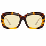 Linda Farrow Lavinia C2 Rectangular Sunglasses
