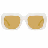 Linda Farrow Lavinia C4 Rectangular Sunglasses
