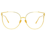 Joanna Oversized Optical Frame in Yellow Gold