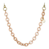 Pink Oval Link Acetate Chain