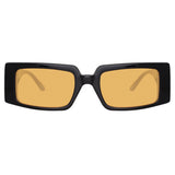 Magda Butrym x LF Rectangular Sunglasses with Orange Lenses