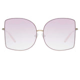 Matthew Williamson Lilac C5 Oversized Sunglasses