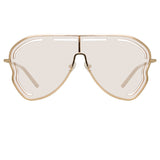 Matthew Williamson Gardenia Sunglasses in Light Gold and Pink