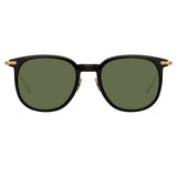 Linda Farrow Linear Stern A C8 Square Sunglasses