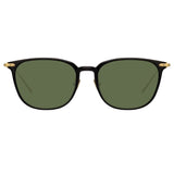 Linda Farrow Linear Wright C8 Rectangular Sunglasses