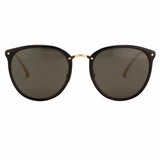 The Calthorpe | Oval Sunglasses in Black Frame (C13)